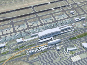 Tehran Imam Khomeini Airport 15km 3D Model