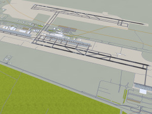 Tehran Imam Khomeini Airport 15km 3D Model