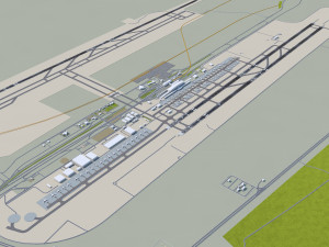 Tehran Imam Khomeini Airport 15km 3D Model
