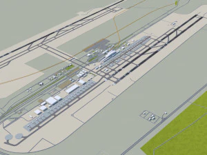 Tehran Imam Khomeini Airport 15km 3D Model