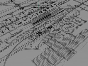 Tehran Imam Khomeini Airport 15km 3D Model