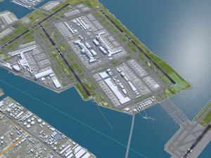 Tokyo Haneda Airport 10km Modello 3D
