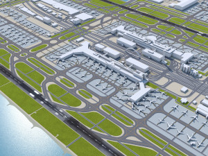 Tokyo Haneda Airport 10km Modello 3D