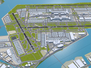 Tokyo Haneda Airport 10km Modello 3D