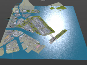 Tokyo Haneda Airport 10km Modello 3D