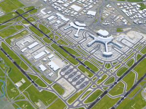 Toronto Pearson Airport 12km 3Dモデル