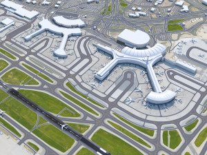 Toronto Pearson Airport 12km Modello 3D