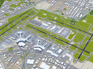 Toronto Pearson Airport 12km Modello 3D