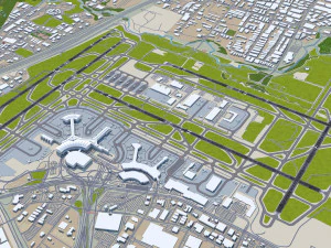 Toronto Pearson Airport 12km 3D Model