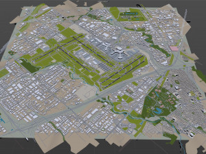 Toronto Pearson Airport 12km Modello 3D