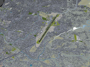 Tribhuvan International Airport 10km Modelo 3D