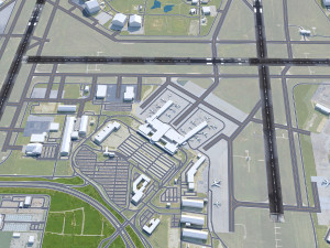 Tulsa Airport 12km 3D Model