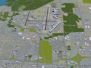 Tulsa Airport 12km Modèle 3D