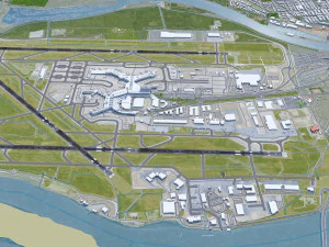 Vancouver Airport 12km 3D Model