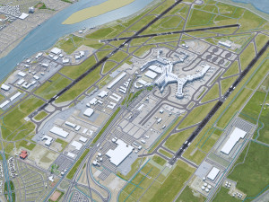 Vancouver Airport 12km Modèle 3D