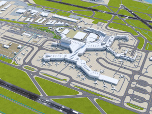 Vancouver Airport 12km Modèle 3D