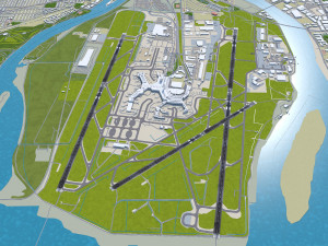 Vancouver Airport 12km Modèle 3D