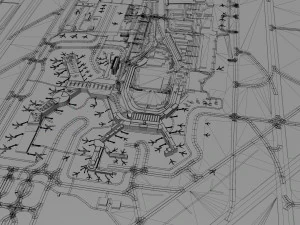 Vancouver Airport 12km 3D Model