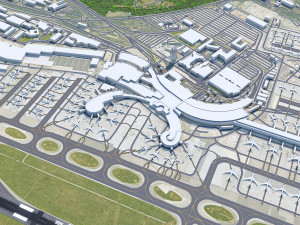 Vienna Airport 12km Model 3D