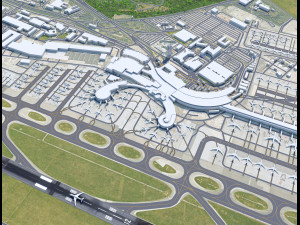 Vienna Airport 12km 3Dモデル