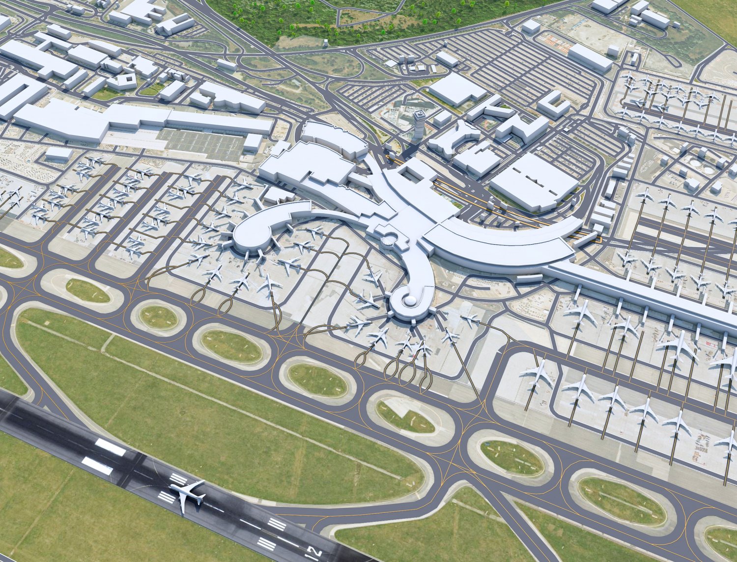 Vienna Airport 12km 3D Модель In Здания 3DExport