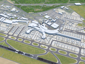 Vienna Airport 12km 3Dモデル