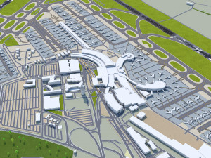 Vienna Airport 12km 3Dモデル
