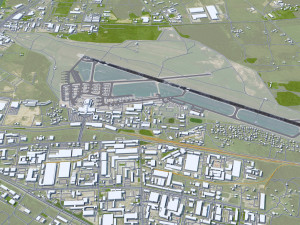 Vilnius Airport 10km 3D Model