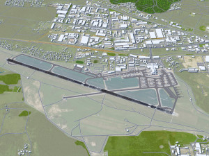 Vilnius Airport 10km 3D Model