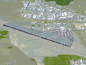 Vilnius Airport 10km 3D Model