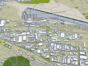 Vilnius Airport 10km 3D Model
