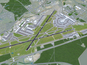 Vnukovo Airport 15km 3D Модель