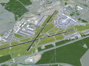 Vnukovo Airport 15km 3D Model
