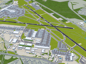 Vnukovo Airport 15km 3D Модель