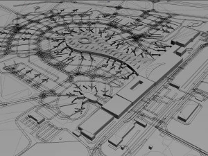 Vnukovo Airport 15km 3D Model