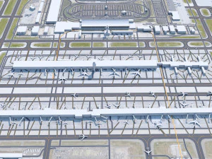 Washington Dulles International Airport 12km 3D Model