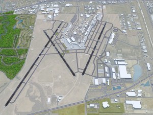 Wichita Airport 10km Modelo 3D