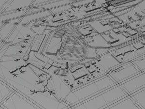 Wichita Airport 10km Modelo 3D