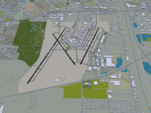 Wichita Airport 10km Modelo 3D