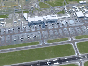Yekaterinburg Koltsovo Airport 10km 3D Model