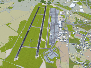 Yekaterinburg Koltsovo Airport 10km 3D 모델
