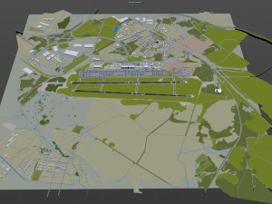 Yekaterinburg Koltsovo Airport 10km 3D 모델