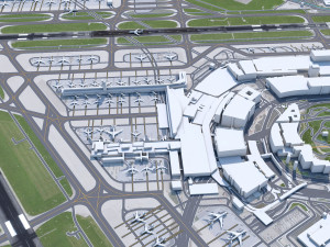 Zurich Airport 10km 3D Model