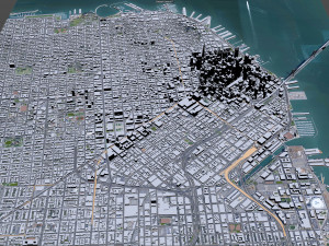 San Francisco downtown city California USA 8km Model 3D