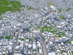 City Center Downtown Seoul South korea 8km Modelo 3D