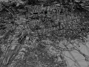 City Center Downtown Seoul South korea 8km 3D Model
