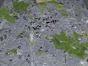 City Center Downtown Seoul South korea 8km 3D Model