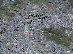 City Center Downtown Seoul South korea 8km 3D Model