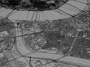 Gangnam District Downtown Seoul South korea 15km Modelo 3D