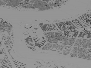 Gangnam District Downtown Seoul South korea 15km Modelo 3D